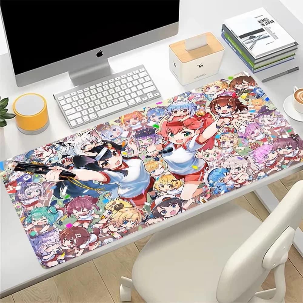 Anime Hololive Large Mouse Pad Gaming Mousepad PC Gamer Computer Office Mouse Mat Silicone Keyboard Mat Desk Pad Laptop Mausepad