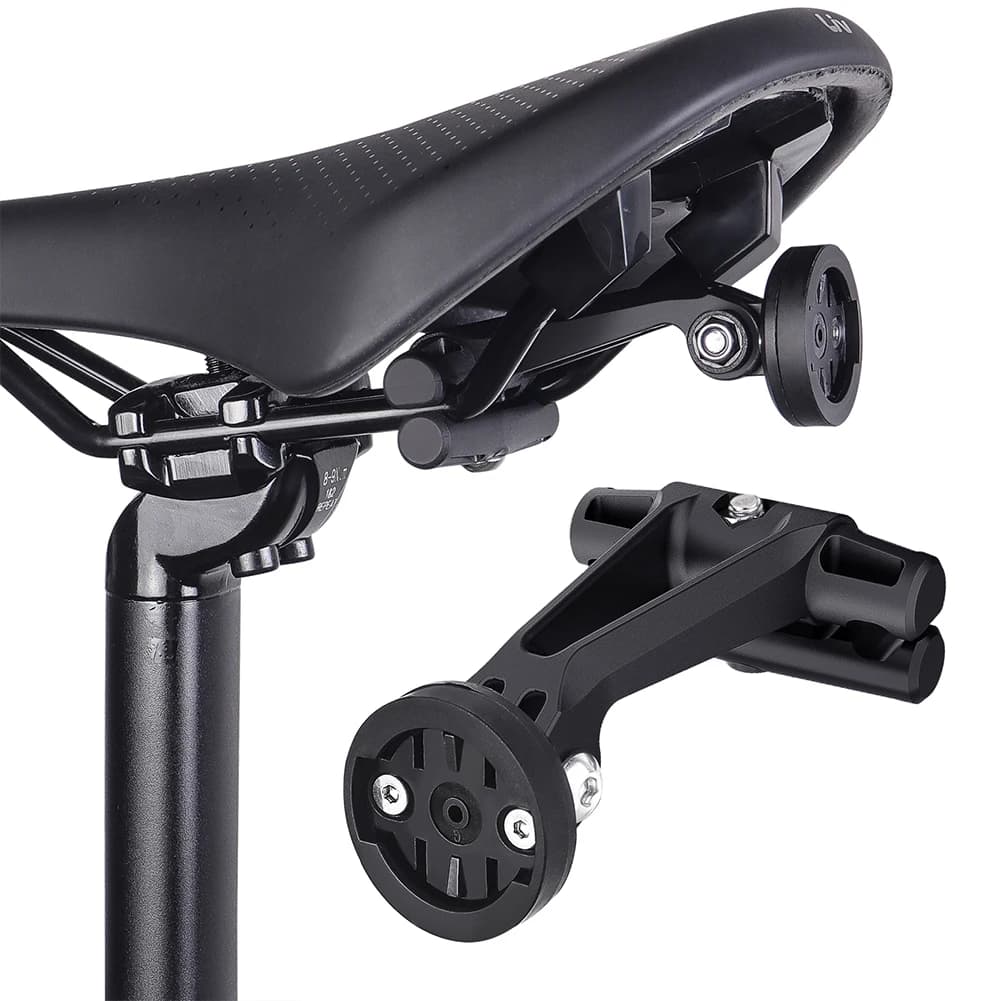 Staffa per luce posteriore per binario sella per bicicletta antiscivolo MTB supporto per lampada per bici da ciclismo antiurto per radar Garmin Varia/fotocamera d'azione