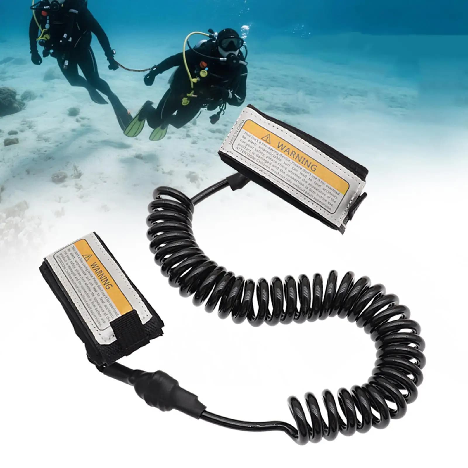 Dive Cordino Anti Loss Dive Spring Spiral Snorkeling Snorkeling Connect the Hand Rope Diving Aerobic Equipment for Girls