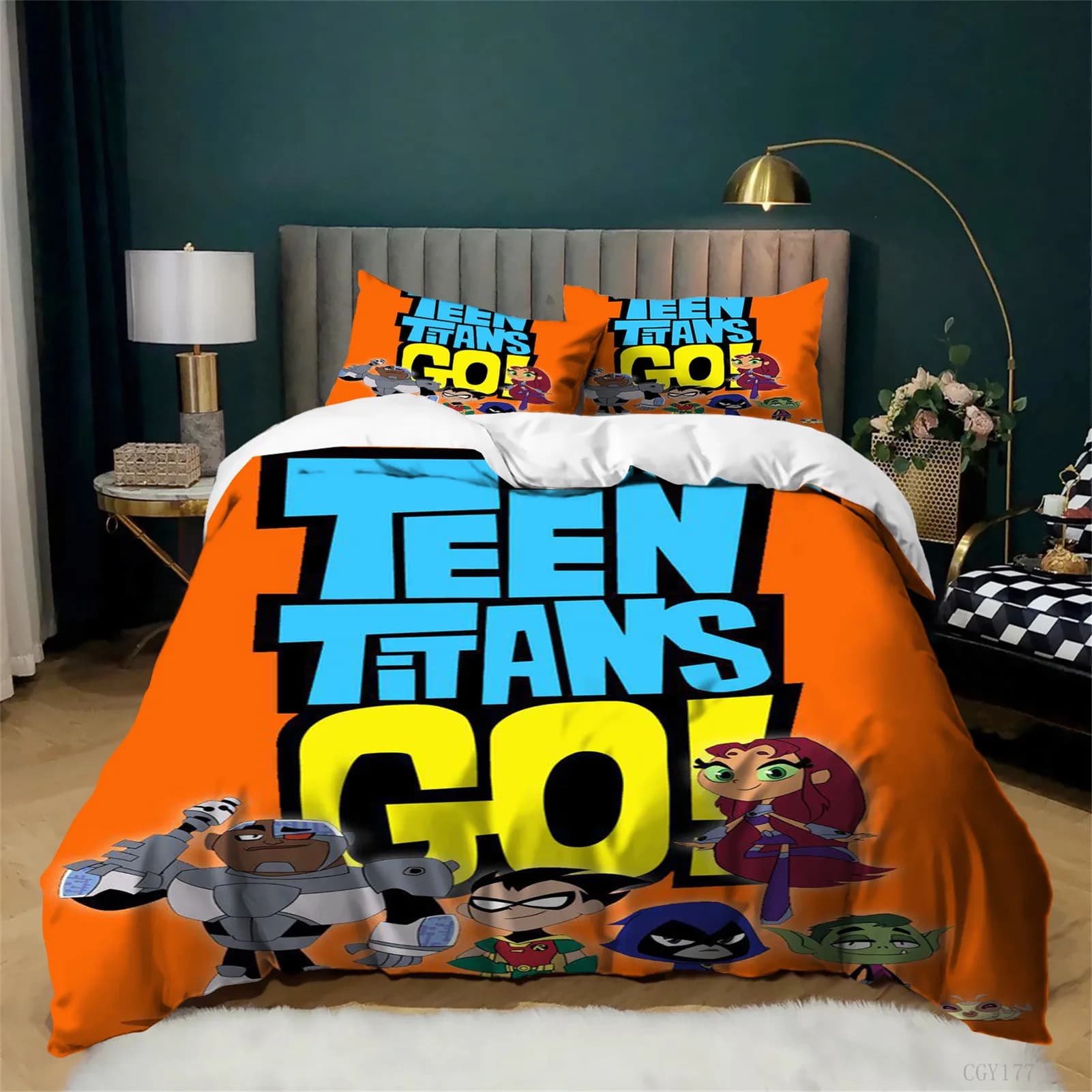Teen Titans Go, Ultra Soft and Breathable, Light Bed Set for All Seasons