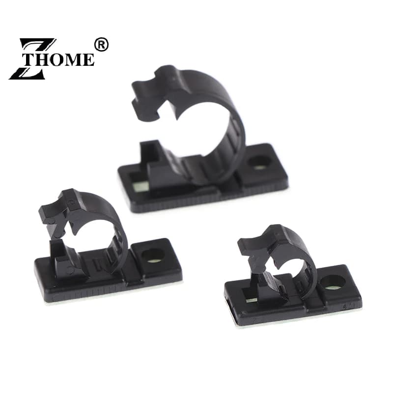 20 pz clip autoadesive per organizer per cavi gestione regolabile supporto per cavi avvolgitore USB morsetto per linea desktop LY-4/6/8/10/11/12