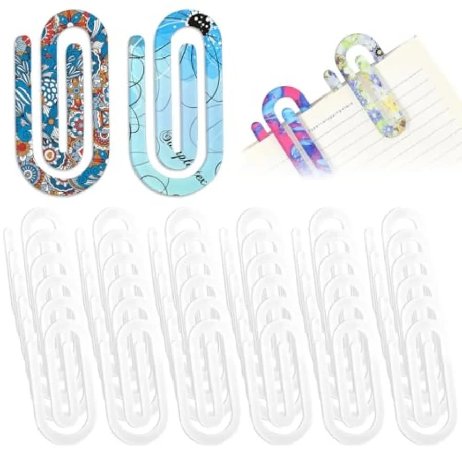 Clip per Carta in Acrilico per Sublimazione, Formato Jumbo 4x2 Pollici, Grandi Clip Personalizzabili per Artigianato