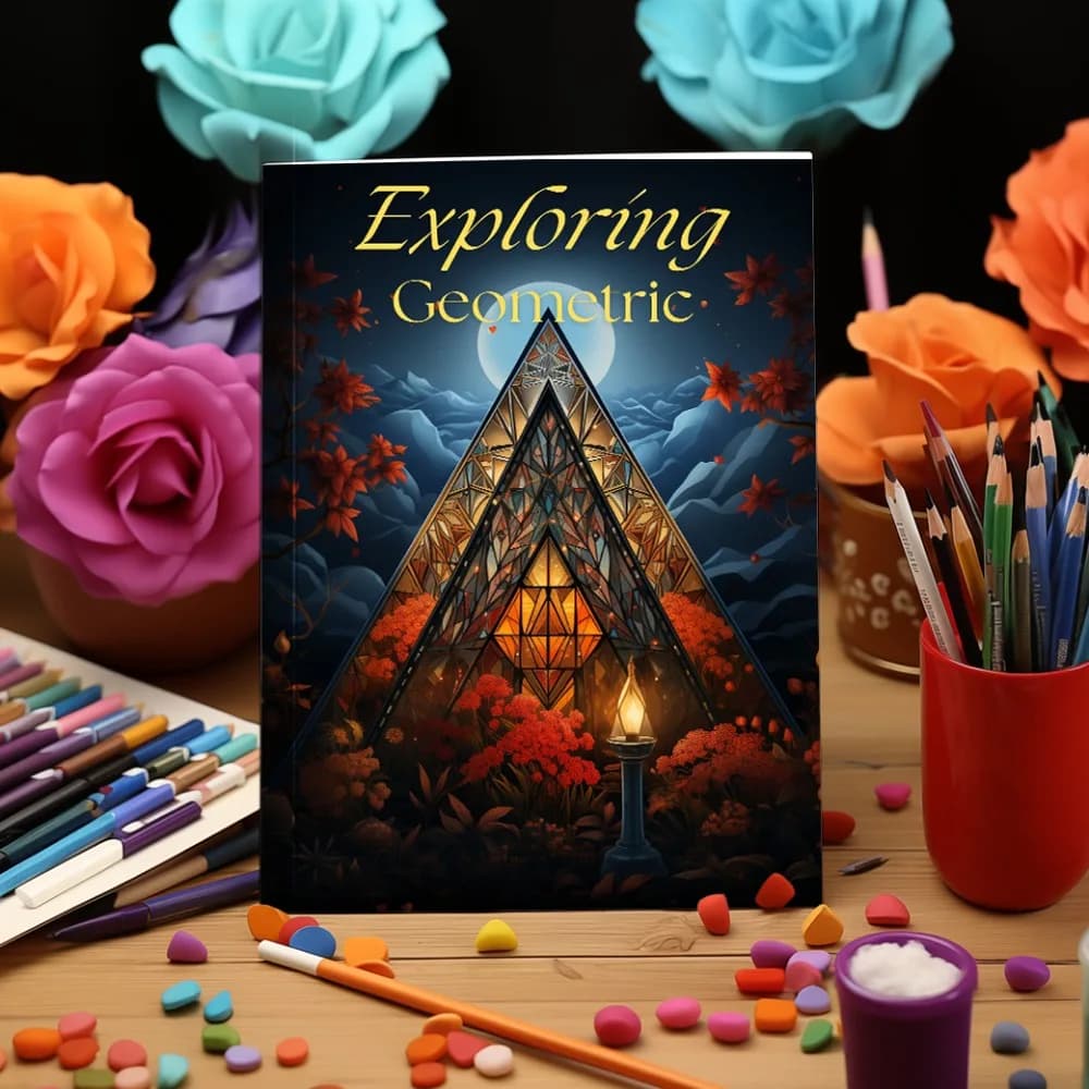 Adult Geometric Pattern Coloring Book Stress Relief Beginner Friendly Time Wasting Coloring Graffiti Painting Sketch Book