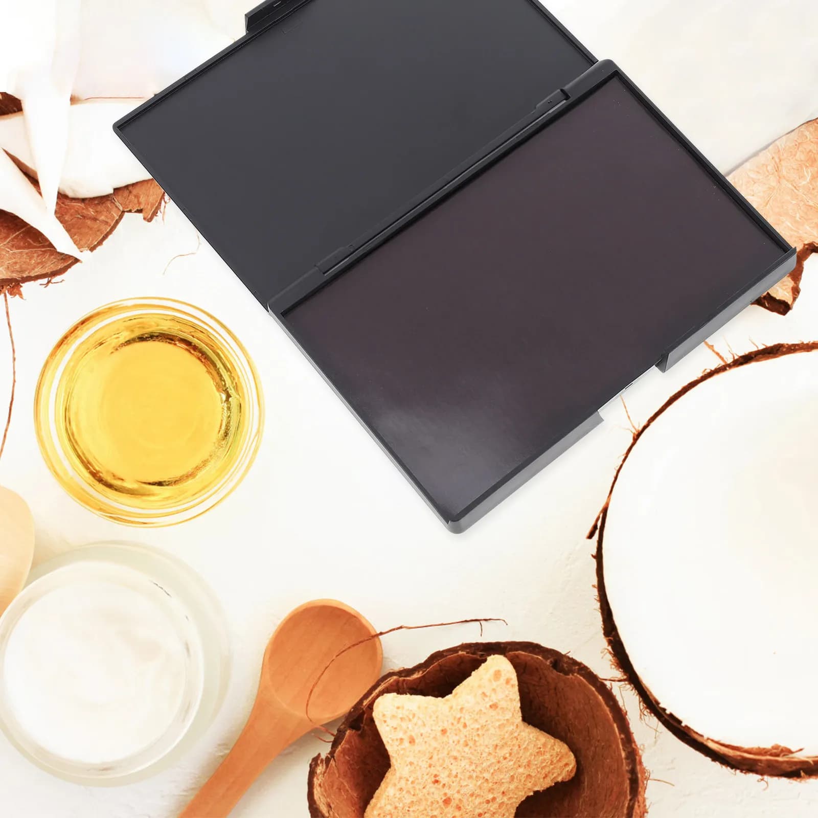 Vassoio Magnetico per Ombretti, Contenitore Compatto in ABS, Kit DIY per Palette, Organizzatore da Viaggio per Trucco, Piccolo Porta Palette Ombretti
