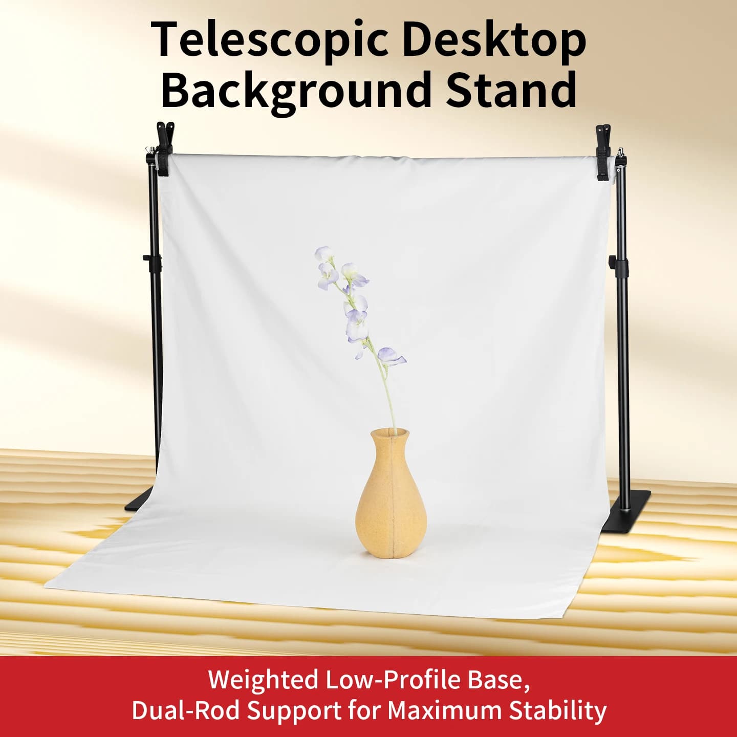 Selens 70x100cm Adjustable Telescopic Desktop Stand Telescopic Background Stand Camera Video Shoot Photography Accessories