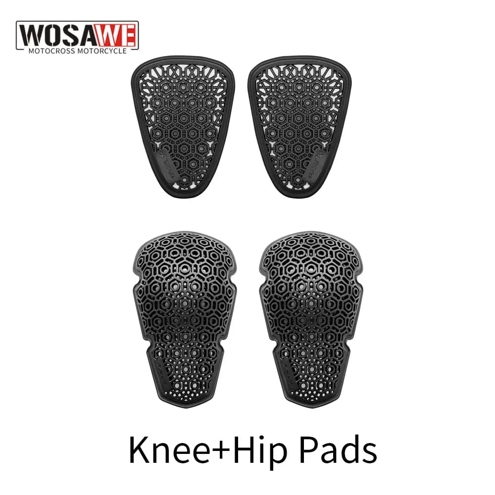 WOSAWE CE Motorcycle Knee Pad Rider Pants Insert Protections for anca Motorcycle Pants Internal Protection Knee Pad