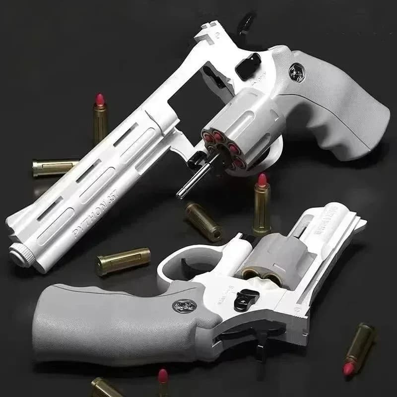 Zp5 Magnum 357 Revolver lungo in lega Soft Bullet i ragazzi possono sparare pistole per bambini pistole giocattolo all'aperto regali compleanno Gender Reveal Party