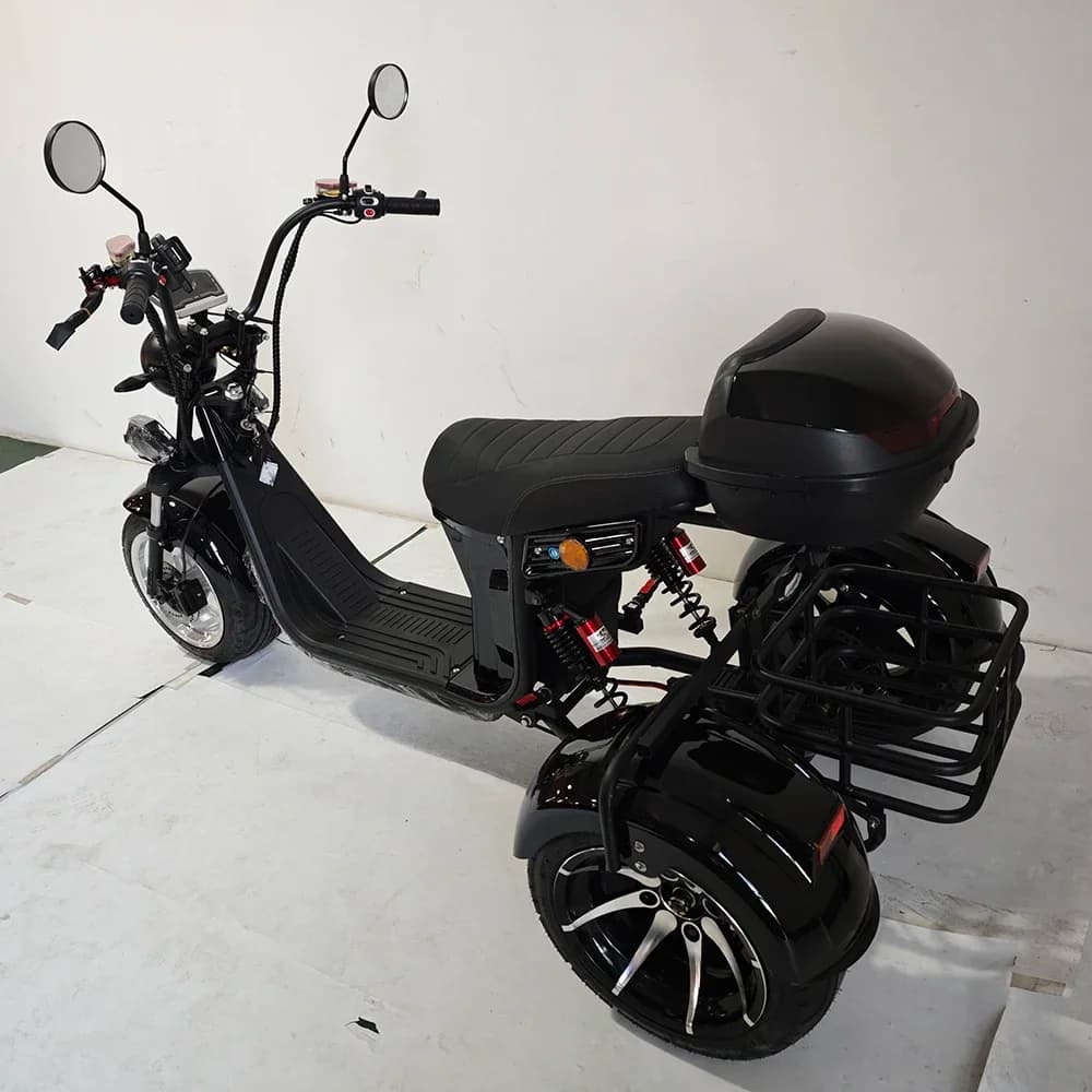 Bici a 3 ruote Bicicletta per adulti Triciclo elettrico Scooter Materiali in alluminio Ciclomotore Tricicli per adulti 2000w Moto a 3 ruote