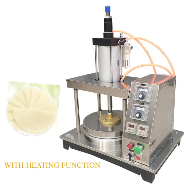 Macchina per accorciare la pasta, pinze per torte commerciali, appiattire la pasta, mais, pelle sottile, cerchio, tortillas, appiattire la macchina