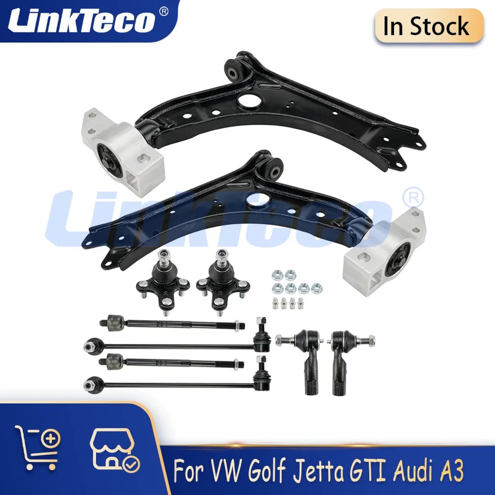 Front Lower Control Arm With Ball Joint Kit For AUDI A3 QUATTRO VOLKSWAGEN EOS GOLF GTI JETTA R32 RABBIT 06-14 K620141 K620143