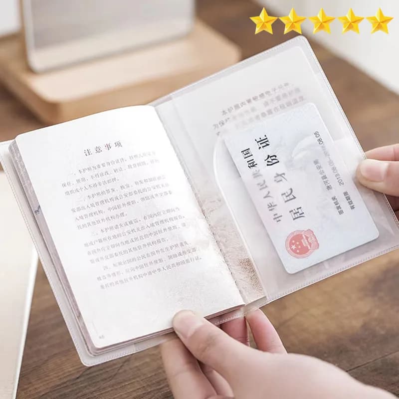 【Hot sales】1-4PCS Passport Protective Cover Transparent Frosted, PVC Material Waterproof Document Case