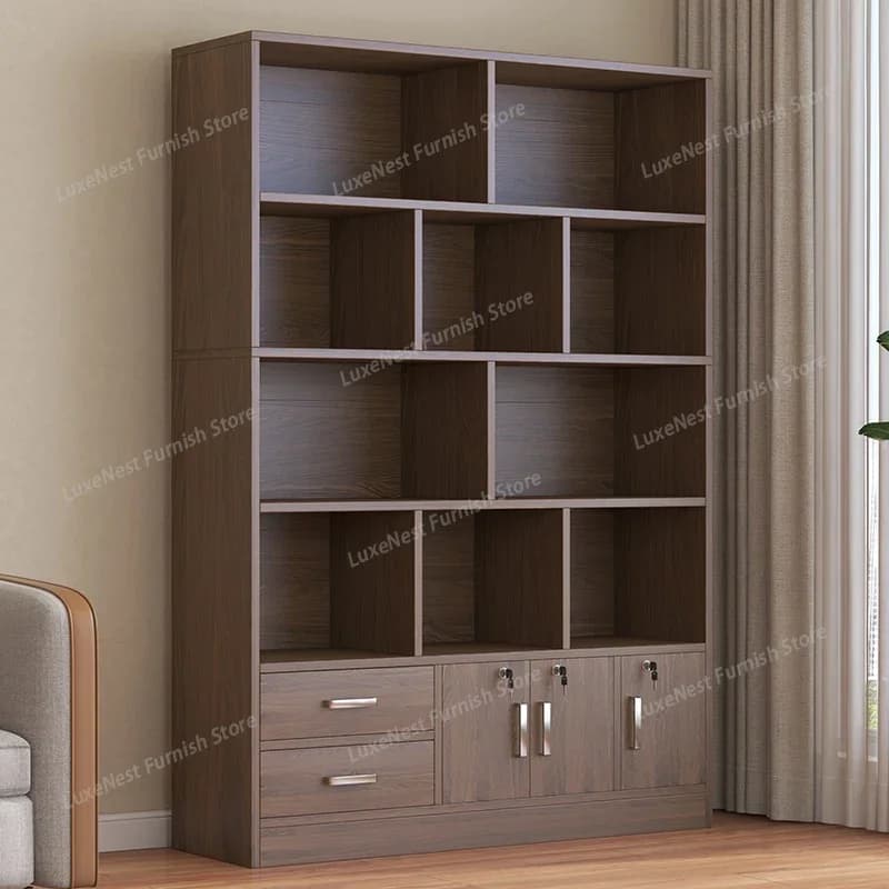 Mobiletto portaoggetti a cubo dal design originale per soggiorno, scaffale per libri, scrivania pieghevole ad angolo, libreria, librerina per bambini, estetico