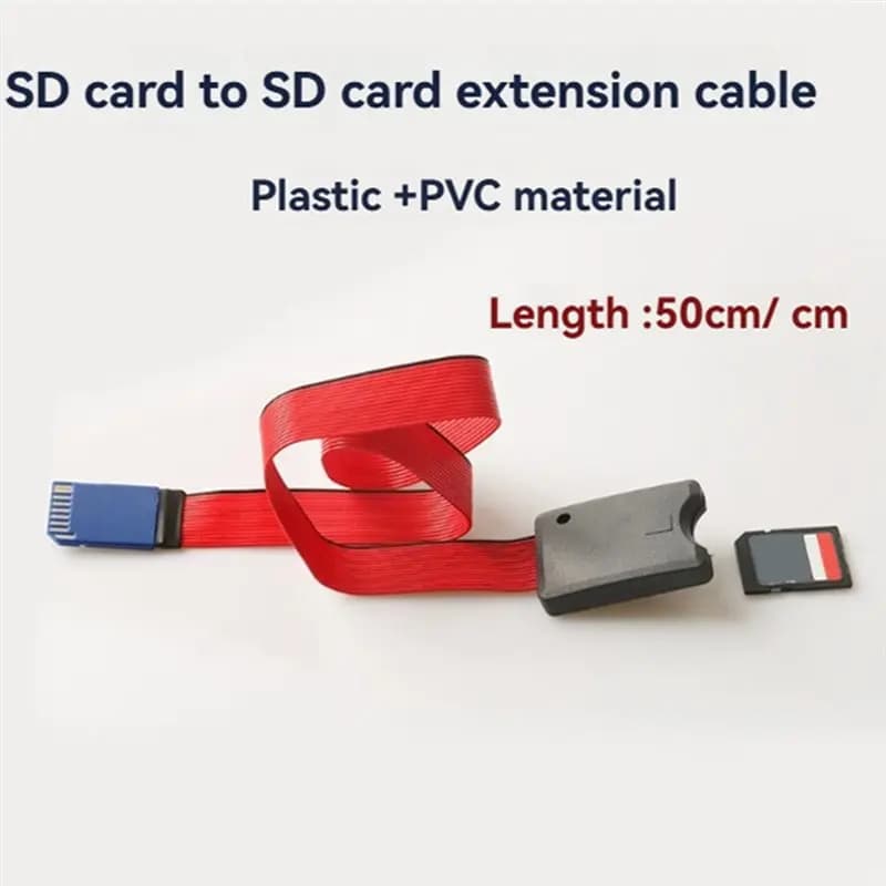 New Arrivals-SD Memory Card Extension Cable SD Card Extension Cable PVC Adapter Card Reader