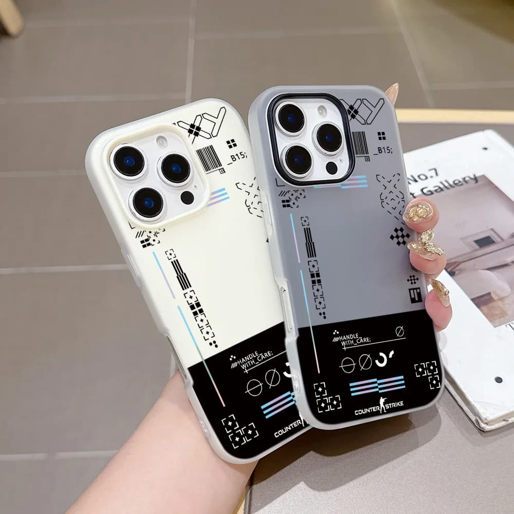Hot Fashion Game CS Clear GO Shockproof Silicone Candy Color 2 in 1 Phone Case for Google Pixel 10 9 8A 8 7A 7 Pro XL Cover