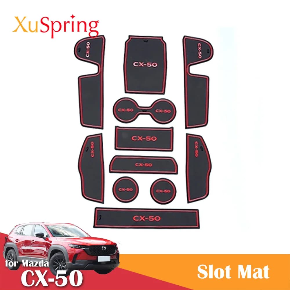 For Mazda CX-50 CX50 2023 2024 door groove mat anti-slip cup decorative accessory for interior pillow for gate slot