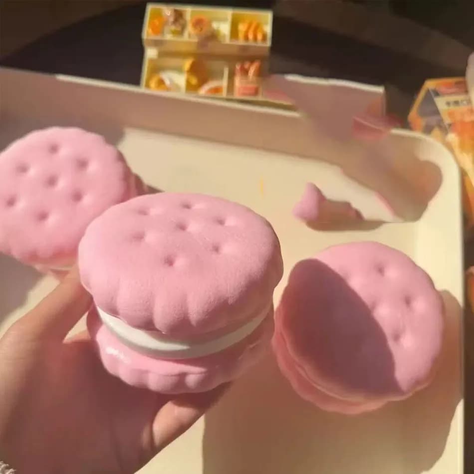 *Squishy Simulated Cake Squeeze Toy Stress Relief Slow Rising Sensory Fidget for Anxiety ADHD Autism Gifts Kids Adults ASMR Fun