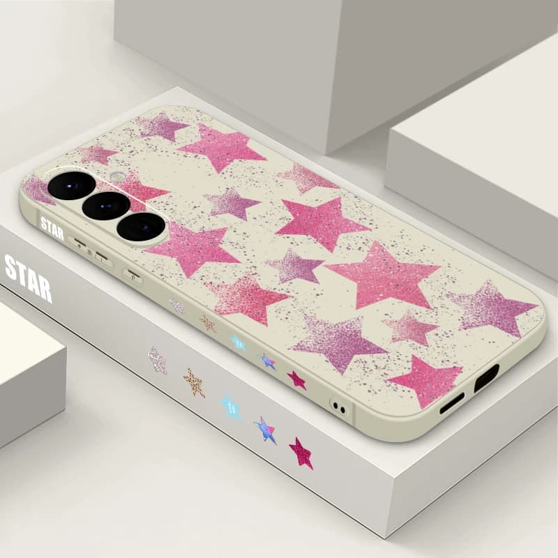 Twinkle Star Print Soft TPU Phone Case For Samsung Galaxy S26 S25 S24 Ultra S23 S25 FE A57 A17 A56 A55 A37 A36 A16 A35 A54 Cover