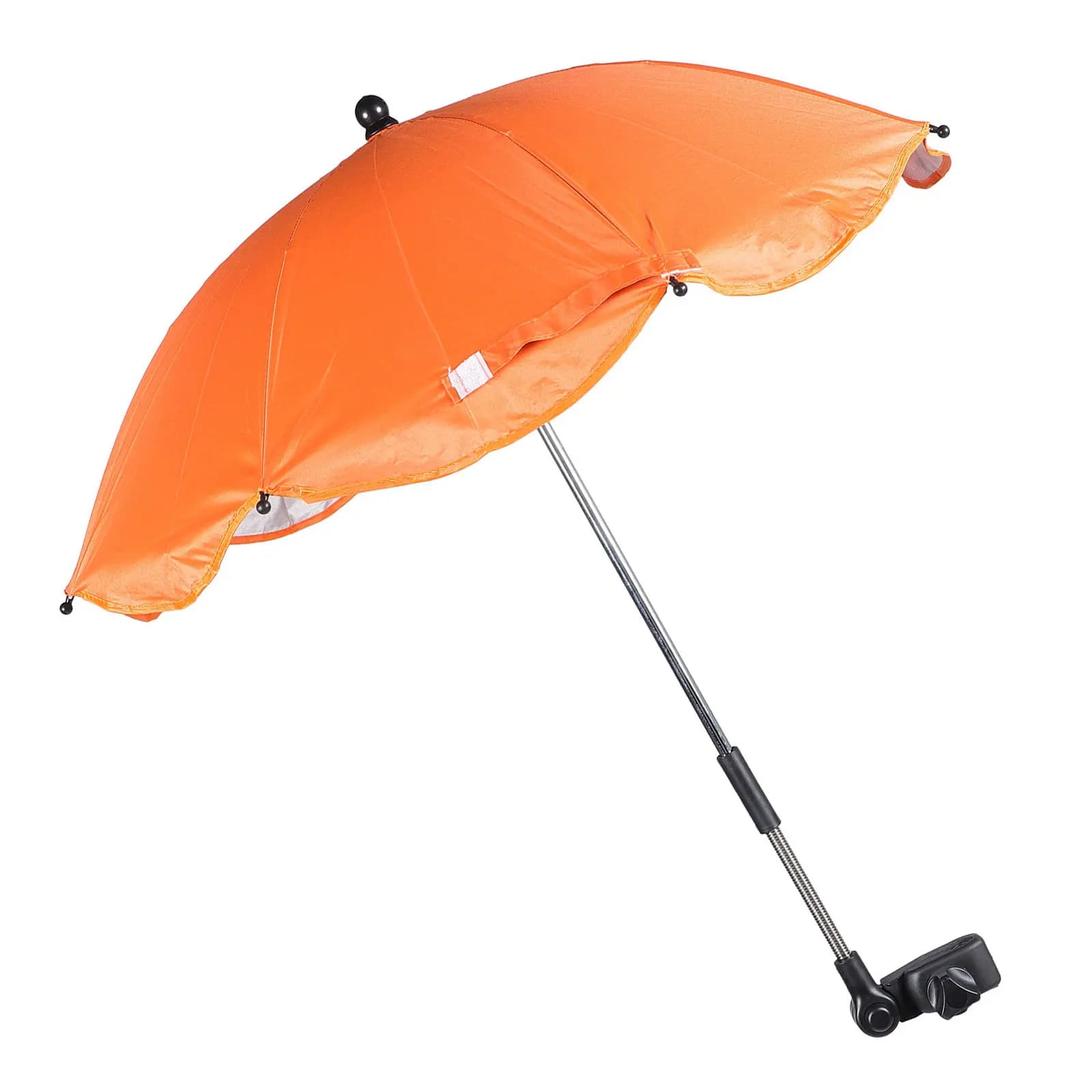 Ombrellino per passeggino con clip, regolabile, protezione UV UPF 50, parasole per passeggino, sedia a rotelle, bici, per la pioggia