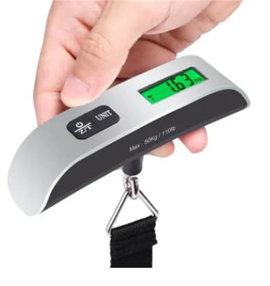 High Precision Digital Hanging Luggage Scale LCD Display 110lb/50kg Portable Electronic Travel Baggage Scale