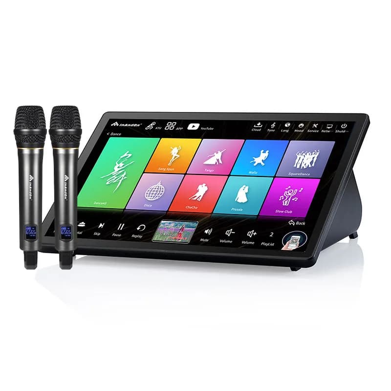 Touch screen da 15,6 pollici 96T 4 in 1 2T Ultima macchina per sistema karaoke con microfoni Macchina per karaoke per lettore KTV per feste