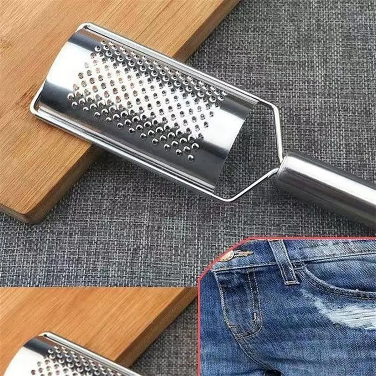 AT16 Strumento per Distresseding di Jeans, Attrezzo per Distresseding di Denim, Strumento per Distresseding di Vestiti, Attrezzo per Distresseding di Tessuti