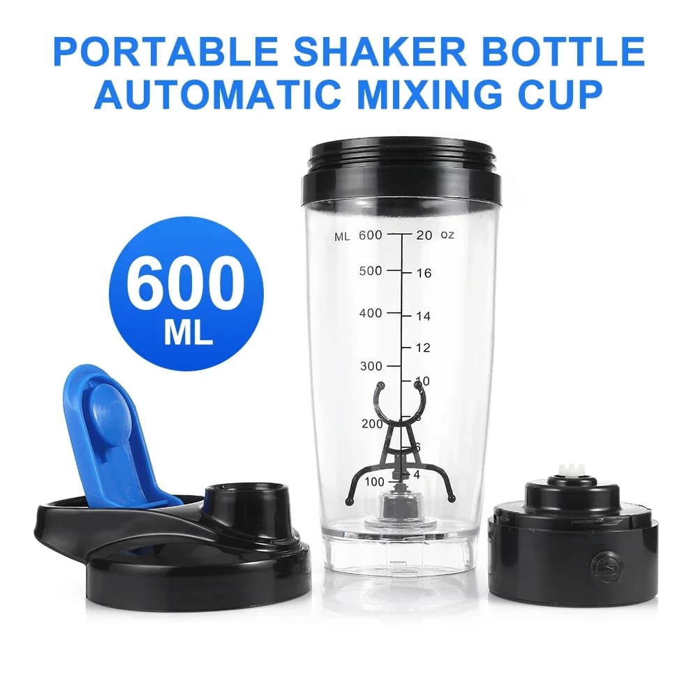 Tazza elettrica da 600 ml Bottiglia per shaker proteico portatile Tazza di miscelazione automatica Tazza con agitazione automatica Vortex Tornado BPA Free My Water Bottle