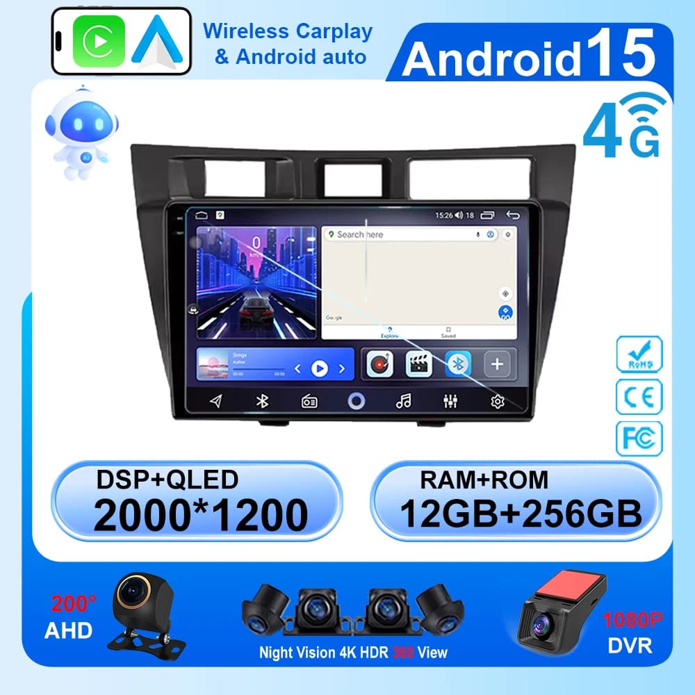 Auto Android Per Toyota Mark II 9 X100 2000 - 2007 Navigazione GPS Auto Radio Multimedia Video Player Stereo Carplay No 2 DIN DVD