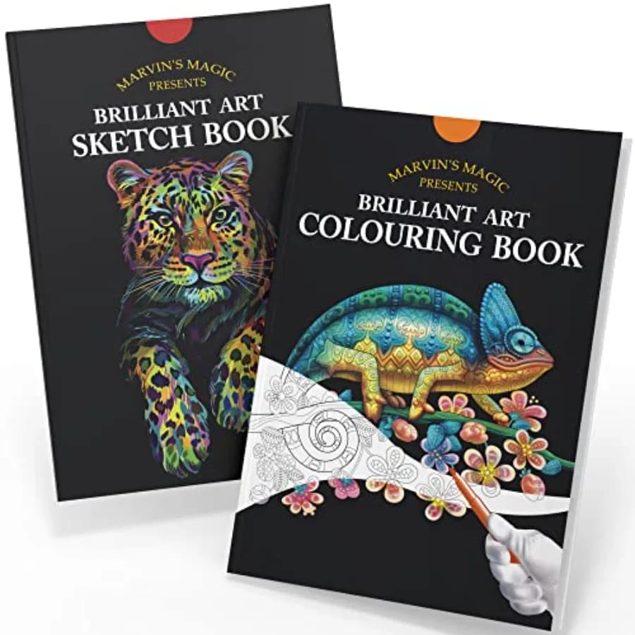 - Coloring Book and Sketch Pad Bundle - 36 Page of Animals - Coloring Books for and Adults