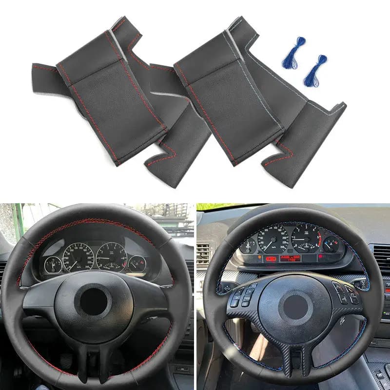 Hand sewn microfiber leather for BMW 3 Series E46 E39 X5 E53 Z3 E36 2000-2003 Non M Sport Car cover Trim