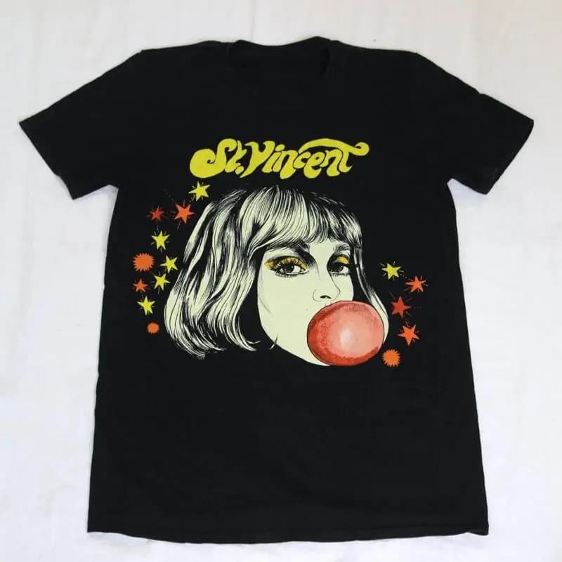 Band T-shirt St Vincent 2021 Tour DADDY'S HOME Concert Rock Pop 2side KK1830
