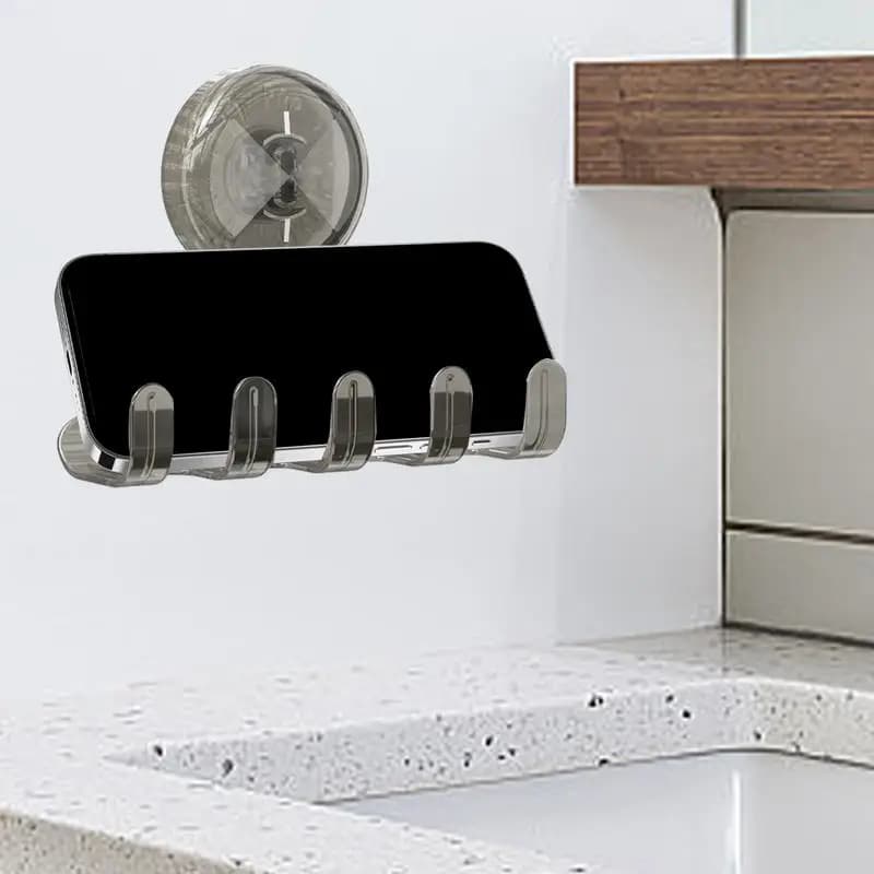 Ganci per ventosa per doccia Gancio per asciugamano con ventosa impermeabile Accessori per doccia Ganci per ventosa per bagno Appendiabiti da parete Potente rasoio