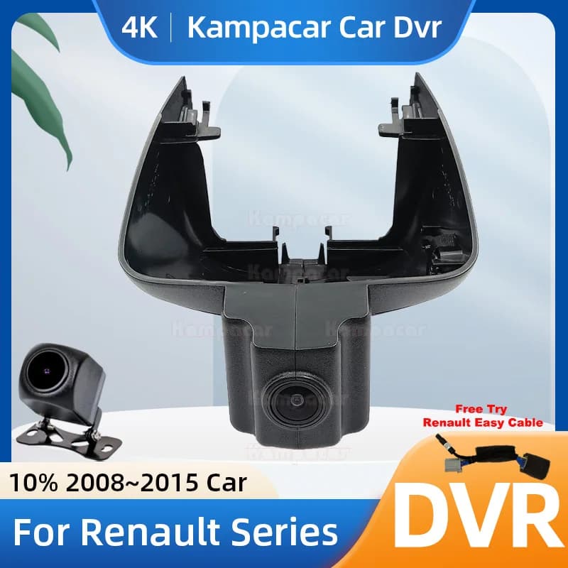 Kampacar RT01-4K 2160P Wifi DashCam Camera Video Recorder For Renault Megane (Uses Mercedes Interiors) 2008-2015 10% Car Dvr