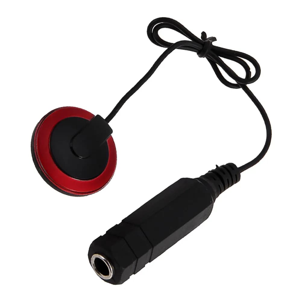 1Set Acoustic Guitar Pickup Transducer Self-Adhesive Mount Near Sound Hole Punch-Free Quick Install for Ukulele Banjo Folk