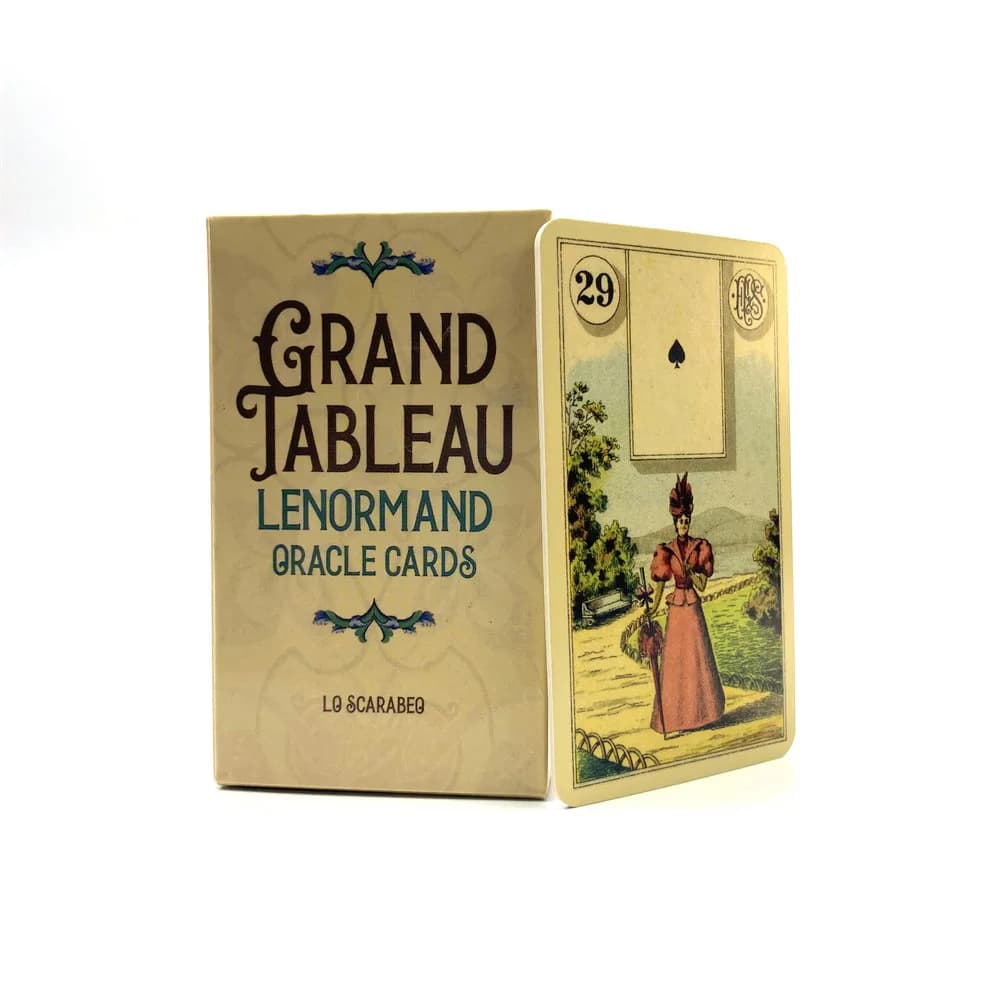 Grand Tableau Lenormand Oracle Decks A 36 English Divination Edition Deck Borad Games con manuale di carta