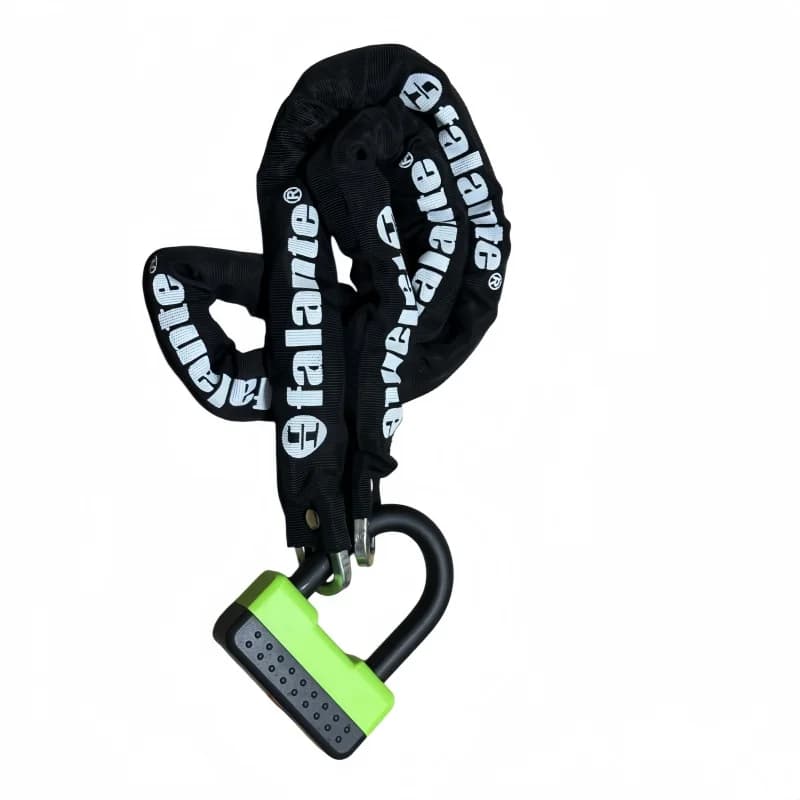 Waterproof Anti-Theft Motorcycle U-Lock Chain Compatible Motocross Bike Warehouse Entrance Security 6 Color Options 2 Brass Keys