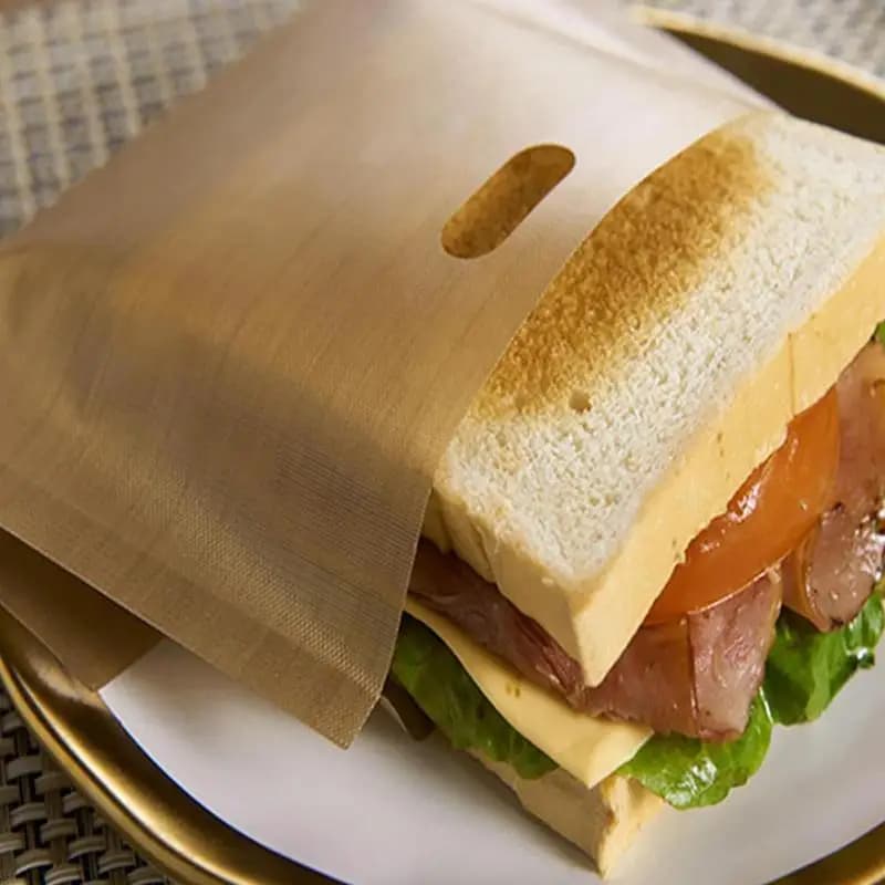Sacchetti per tostapane sacchetti per tostapane riutilizzabili antiaderenti resistenti al calore per formaggio alla griglia sacchetti per tostapane per Panini pepite di pollo Panini