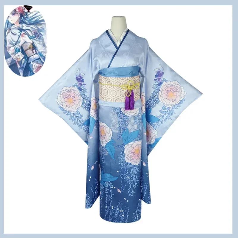 2025 aaa Anime Il Mio Matrimonio Felice Saimori Miyo Costume Cosplay Kimono Giapponese Accappatoio Parrucca Donna Carino Festival Tradizionale