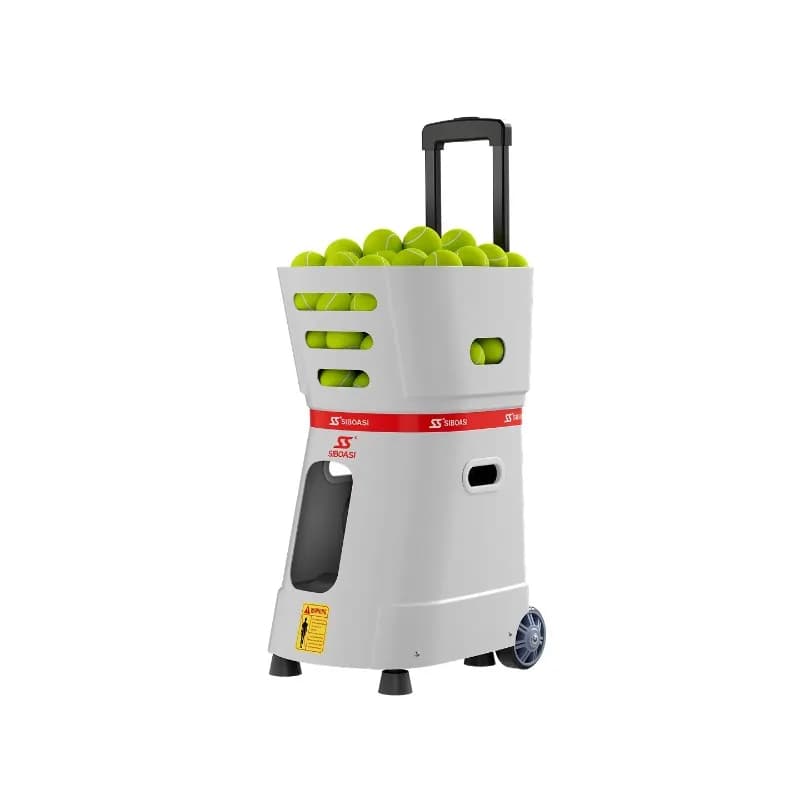 Airo SS-TB1 Macchina Lanciapalle da Tennis Professionale, Resistente, Leggera, Portatile, Multi-Plug, per Uso Interno/Esterno, in ABS con Telecomando