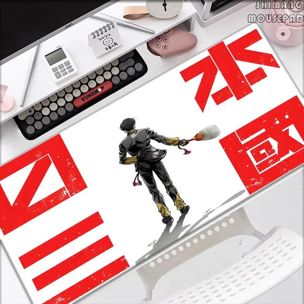 Tappetino Mouse XXL Anime Nippon Sangoku, Grande Tappetino per Tastiera e Mouse, Tappetino da Scrivania per PC Gaming, Laptop, Computer 900x400