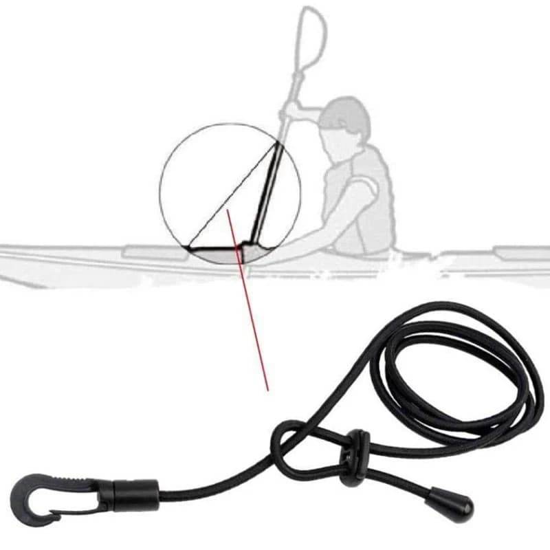 【GRANDE SCONTO】4 Pezzi di Guinzagli Regolabili per Pagaie da Canoa e Canne da Pesca, Ideali per Kayak, Paddle Board, Canoa e Surf