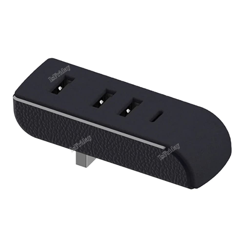 Porte hub USB vano portaoggetti per stazione d'accueil Tesla Model 3 Y Caricatore extender USB 4 in 1 Adattatore di trasferimento dati di aggiornamento Spiliter