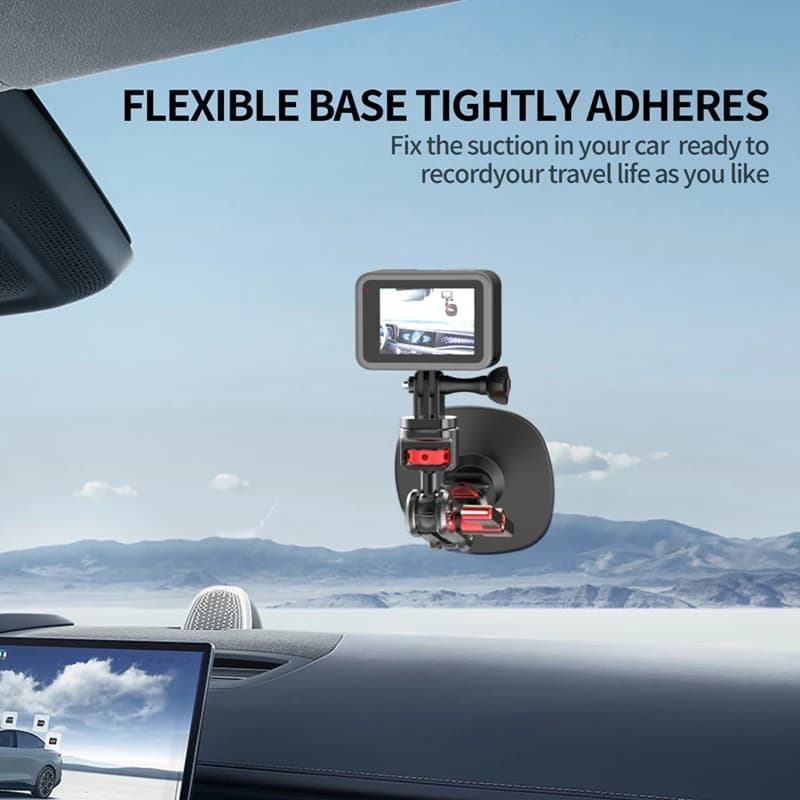Base fissa adattabile flessibile per fotocamera 3M per Insta360 X4/3 Gopro 13 12 11 Action5Pro 4 3 Accessorio per montaggio su staffa per casco moto