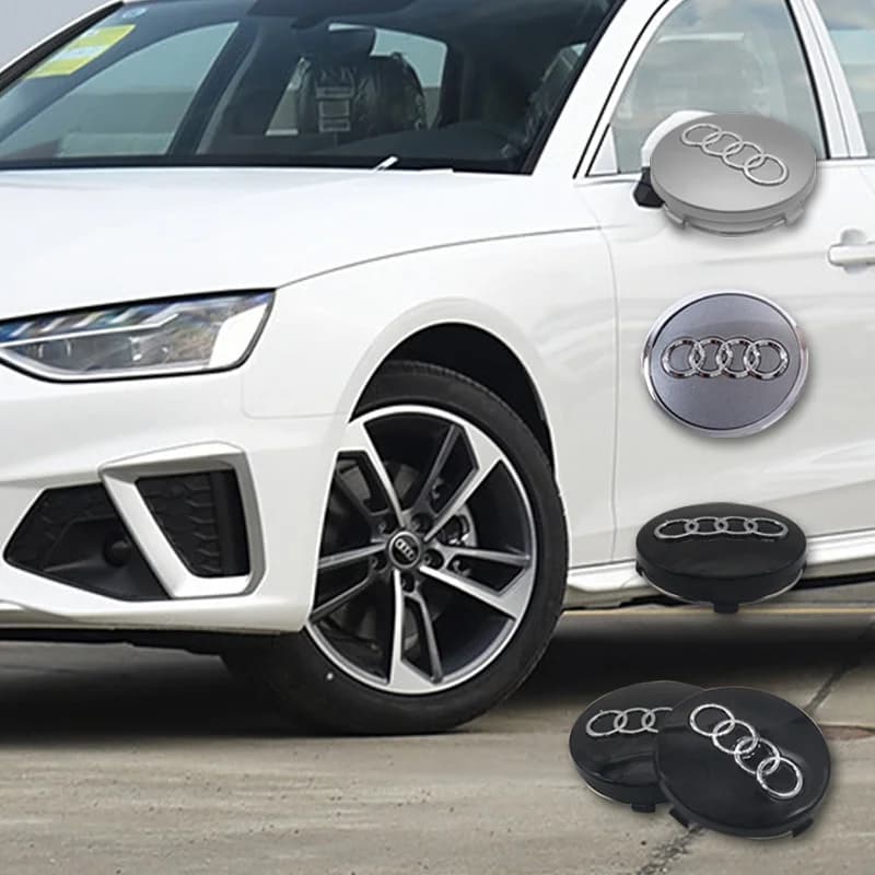 Centro ruota Coprimozzo Coprimozzo Badge Per Audi Car Styling A3 A4 A5 A6 A7 A8 Q5 Q7 RS 60mm 61mm 68mm 69mm 4B 0601170 Un accessorio per auto