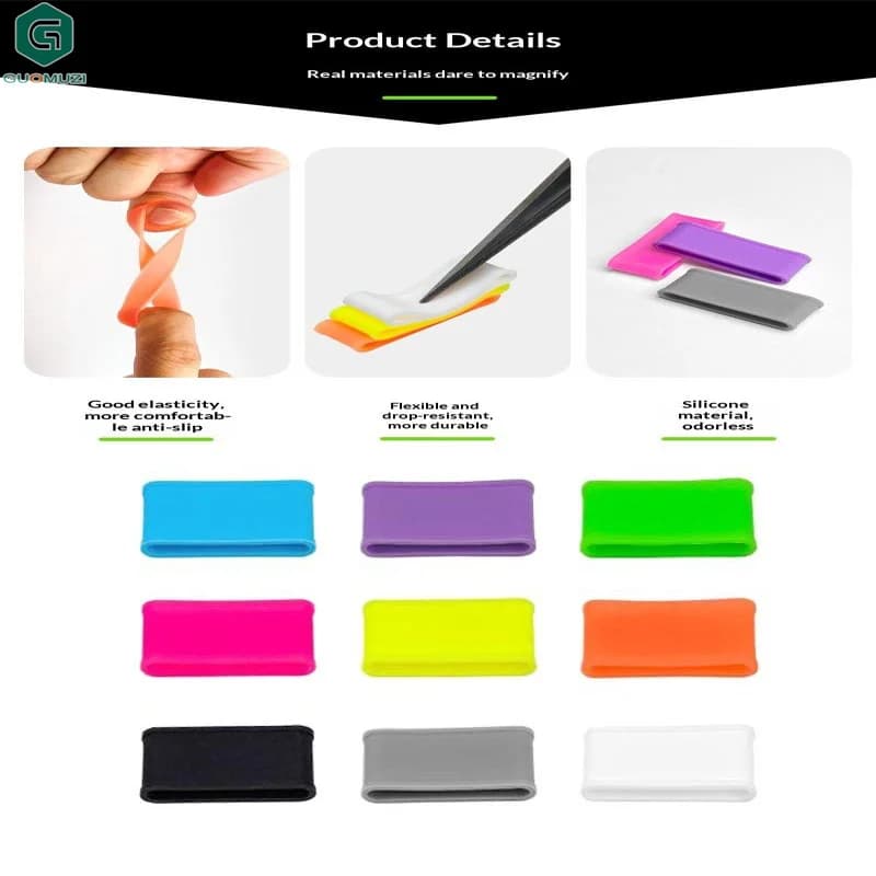 9 Pz/set Pickleball Paddle Racchetta Grip Fasce Racchetta Da Tennis Secure antiscivolo In Silicone Overgrip Anello Maniglia Chiusura Grip Strap
