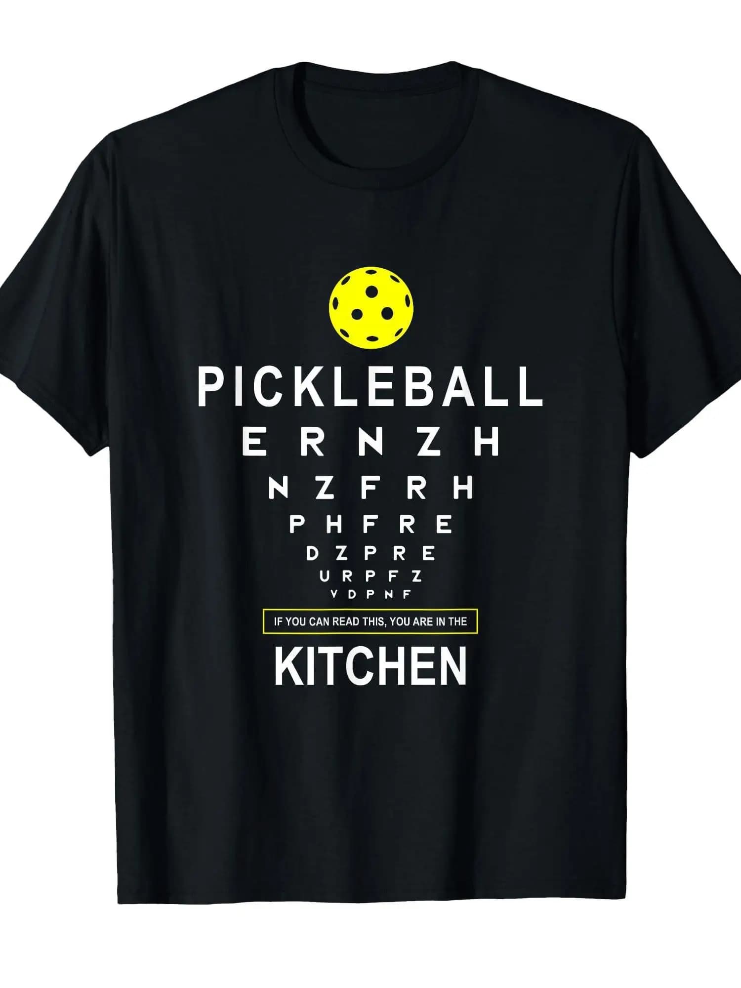 Divertente maglietta da pickleball | T-shirt casual morbida da uomo e da donna con design a tema cucina