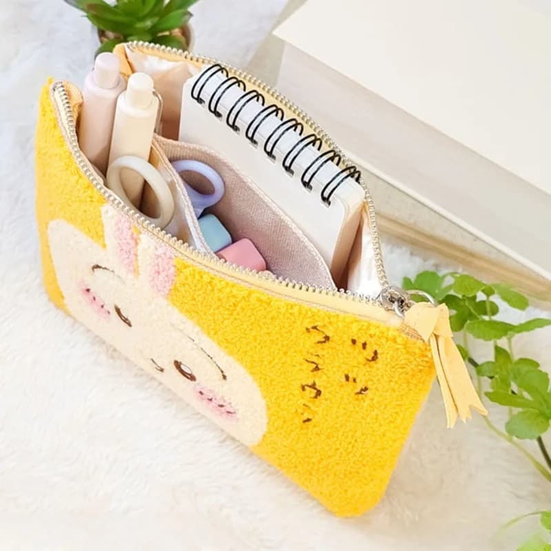 Chiikawa Cartoon Anime Pen Case Usagi Hachiware Stationery Box Large Capacity Storage Bag Student Stationery Birthday Gift