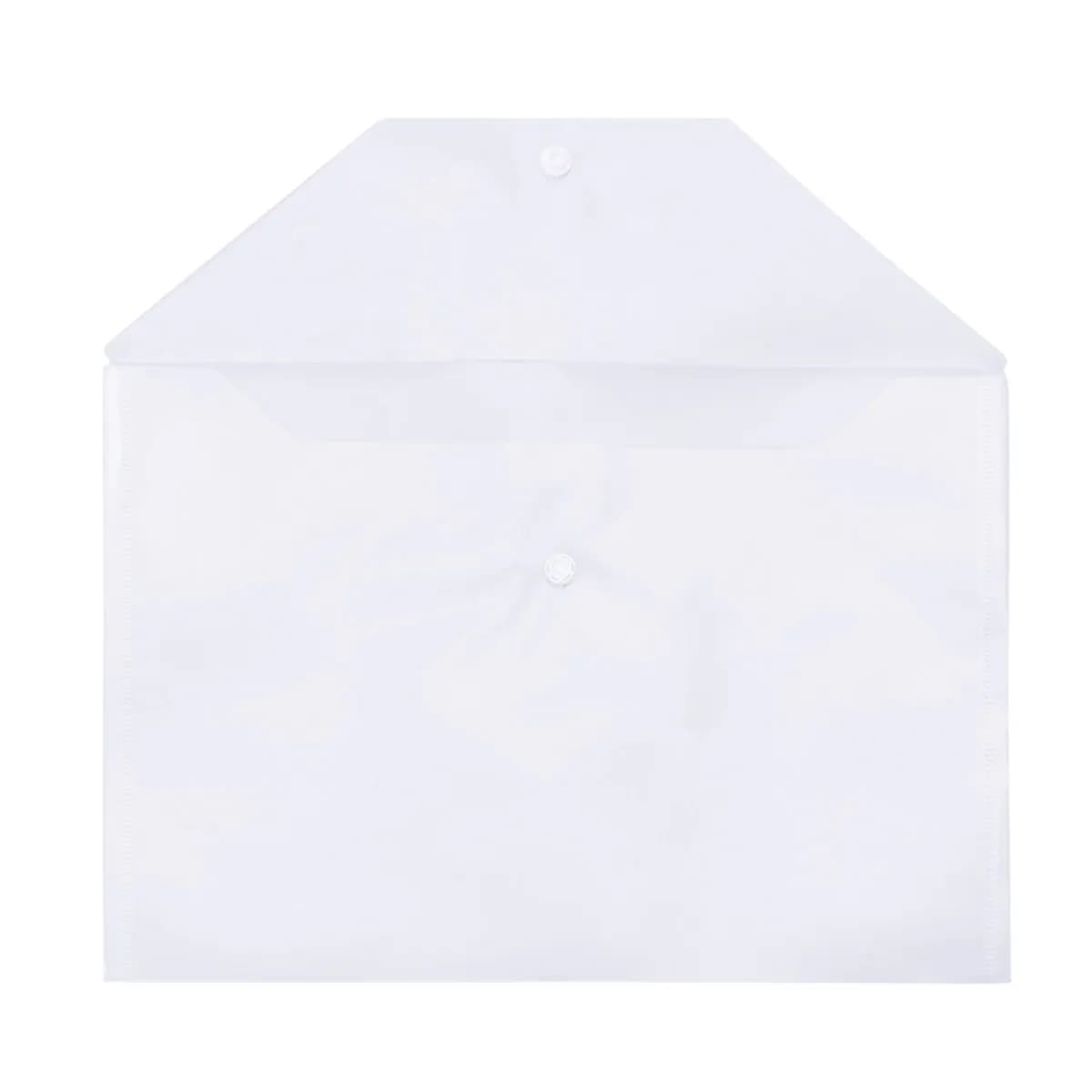 20 Pezzi Cartelle Portadocumenti A4 Trasparenti in Plastica Premium con Chiusura a Scatto Sicura per Documenti Importanti e Archivi da Ufficio