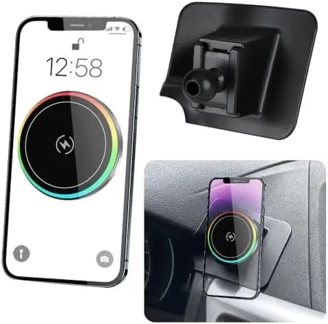 Magnetic Car Phone Support for CR-V 2012-2016, Wireless Charger 15W and Quick Charging Base