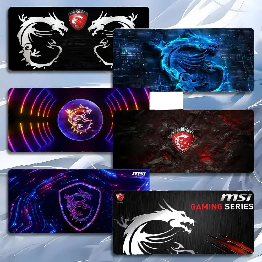 Tappetino per mouse MSI Brand Tech, grande, da gaming, con bordi rinforzati, spesso, per PC e scrivania