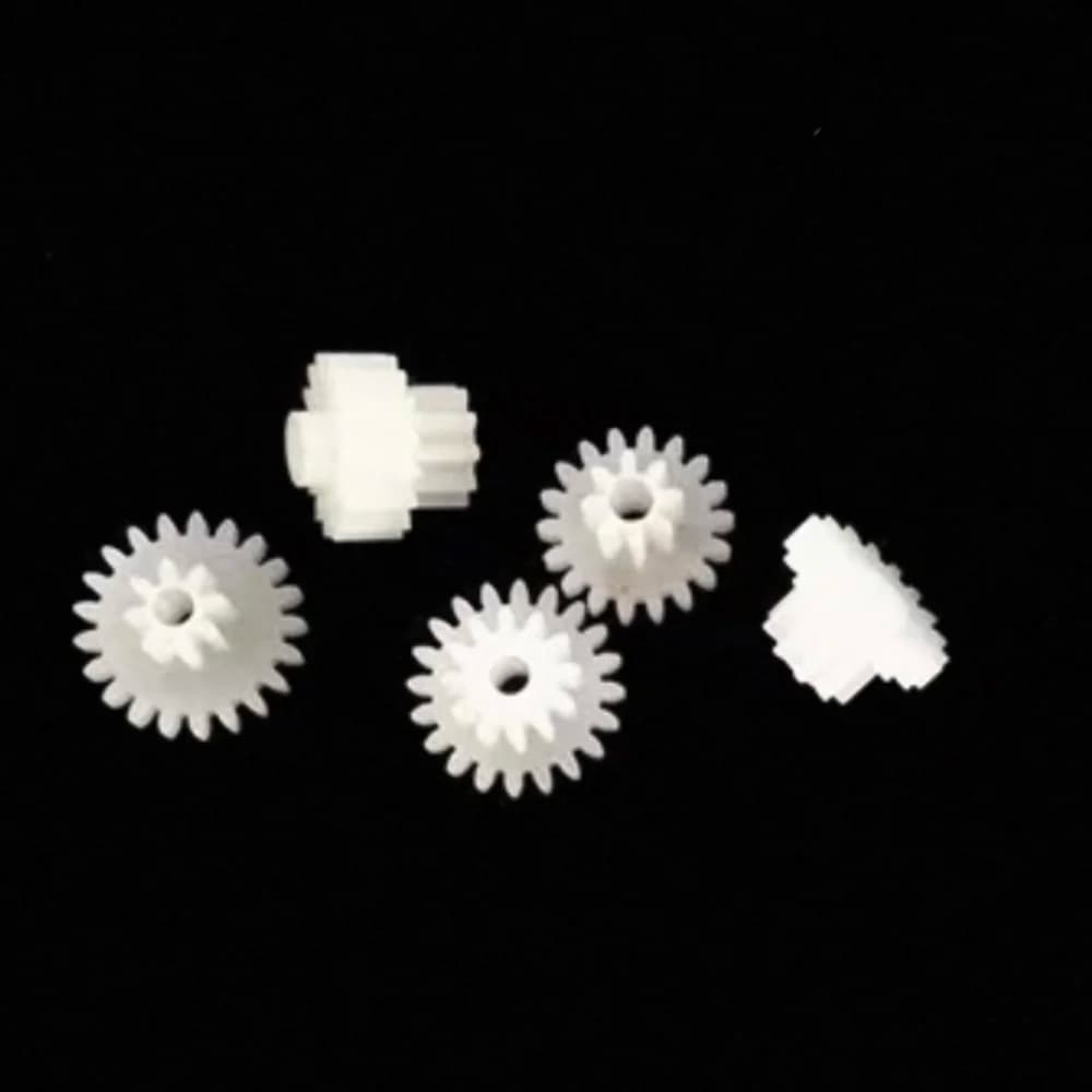 0.5M Doppio Ingranaggio di Plastica 16/18/20/22/24/26/28 Denti Giocattolo FAI DA TE Decelerazione Cambio di Velocità Gear
